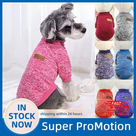 Dog Clothes For Medium Small Dogs Puppy Soft Sweater Autumn Winter Warm Clothing Pet Coat Sweatshirt XS-2XL