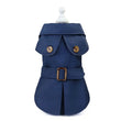 British Style Winter Trench Coat for Small Puppies | Thick Warm Dog Jacket & Hoodie