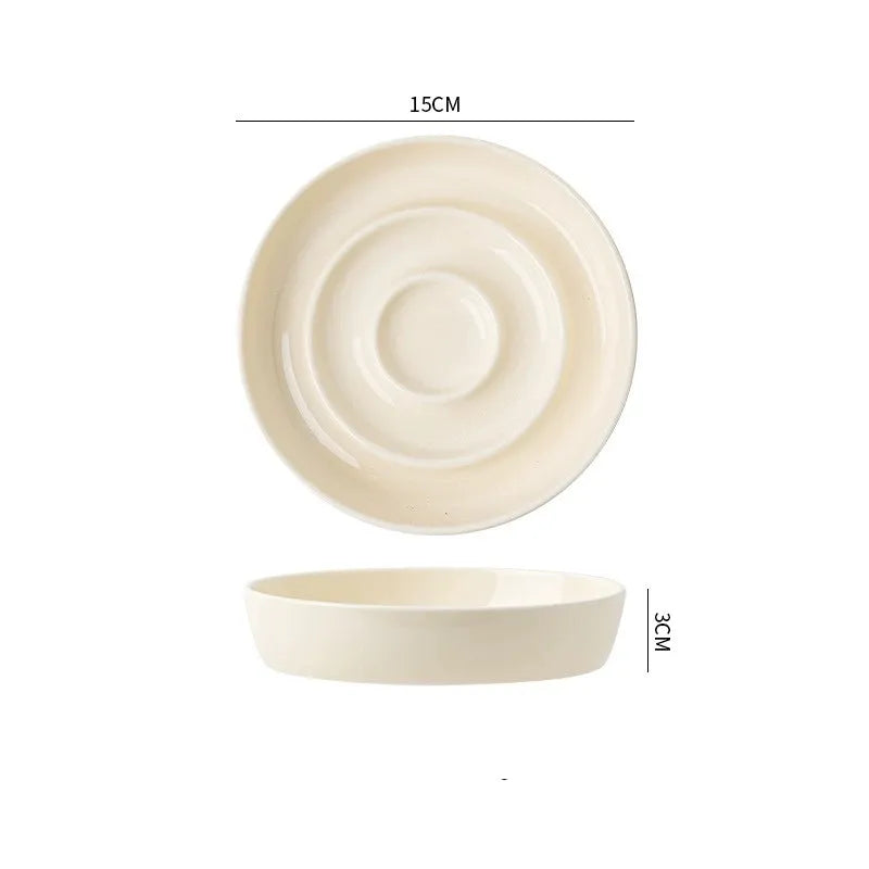 New Ceramic Cat Slow Food Bowl | Anti-choking Small Dog Food Bowl | Pet Supply