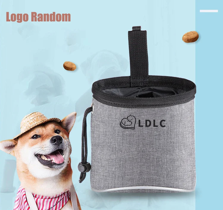 Dog Treat Training Pouch with Poop Bag Dispenser – Outdoor Pet Snack Bag for Toys, Kibble & Treats