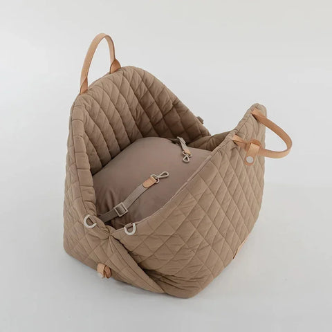 Luxury Dog Carrier Handbag & Car Seat – Portable Washable Pet Travel Bed for Small and Medium Dogs