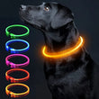 LED Luminous Dog Collar Light Rechargeable Flashing Safety Collar for Nighttime Walking