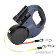 Dual-Head Retractable Dog Leash with LED Light – Extendable, Tangle-Free, and Reflective
