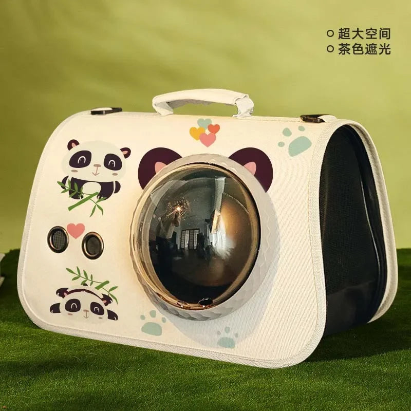 Portable Cat Carrier Bag – 360° Mesh Ventilated | Collapsible Handheld Tote | Small Pet Travel Backpack for Cats/Puppies