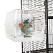 Bird Bath Shower   Bathtub Box  Large Hanging Clear Transparent  Cube   for Parrots  Cage Accessories Bowl