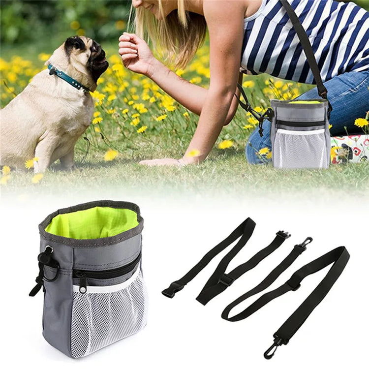 Pet Dog Training Treat Pouch – Snack Food Waist & Crossbody Bag for Walking