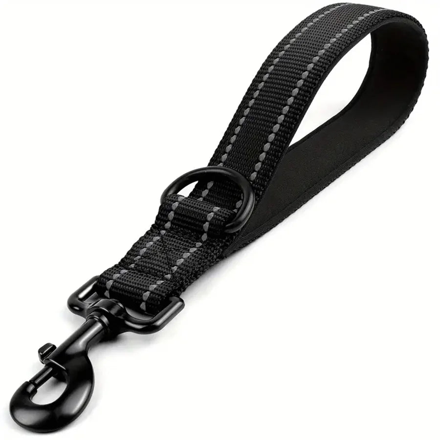 Taglory Short Dog Leash with Traffic Padded Handle | Heavy Duty Nylon Lead for Training & Control | Reflective Threads Pet Leash