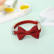 Cute Cat Collar with Bow Tie | Adjustable Design| Pet Dogs Cats Puppy Necklace - Pet Supplies