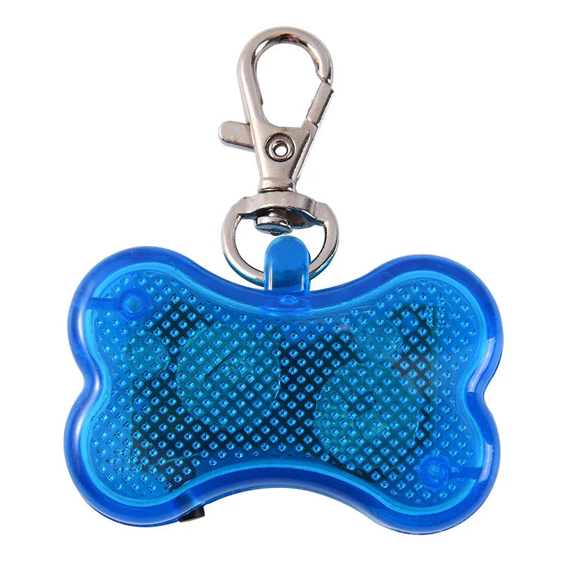 LED Luminous Dog Tag Pendant – Glow in the Dark Safety Collar Accessory for Dogs and Cats