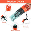Dog Poop Scooper Set with Claw Picker, Leash Clip, LED Light, and Bag Dispenser
