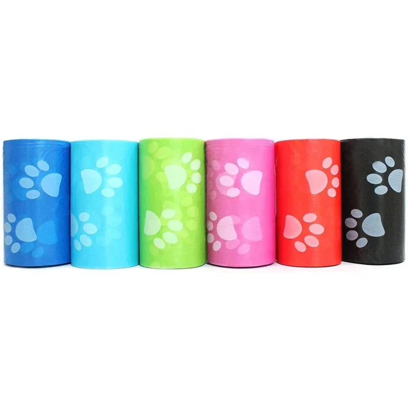 120 Rolls Outdoor Cleaning Dog Poop Bag | 15Bags/Roll Refill Garbage Bag - Pet Supplies