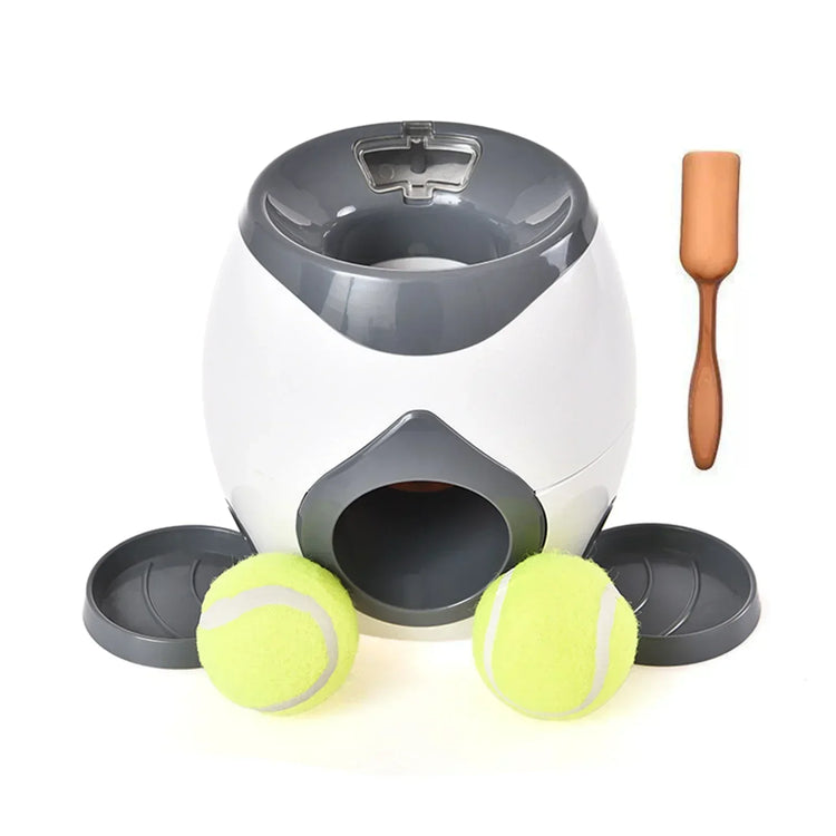 Smart Interactive Dog Training Toy – Tennis Ball Feeder & Snack Reward System
