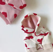 Warm Love Print Fleece Hoodie for Dogs & Cats | Pet Sweater for Small Pets | Autumn/Winter Wear