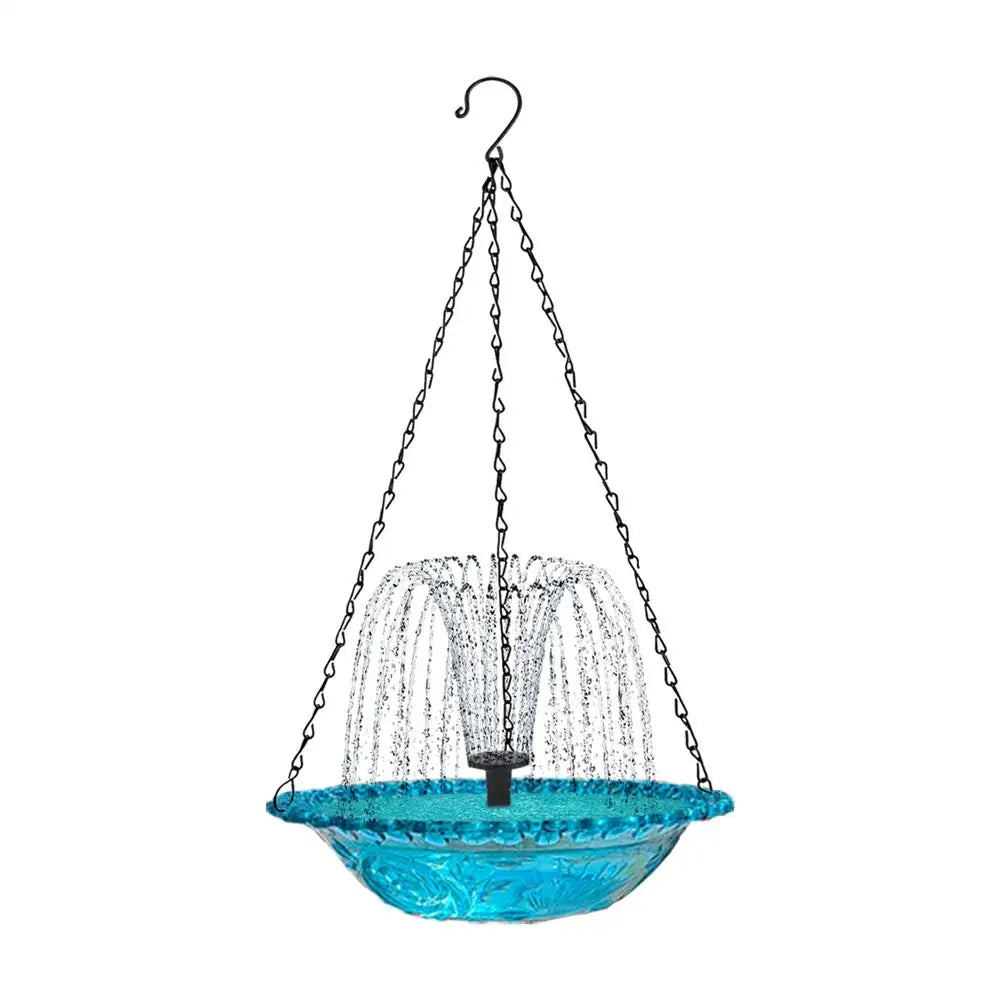 Bird Bath With Fountain Water Fountains Solar Powered Hummingbird Bath Bowl Sturdy Outdoor Bird Feeder Decorative Bird Baths