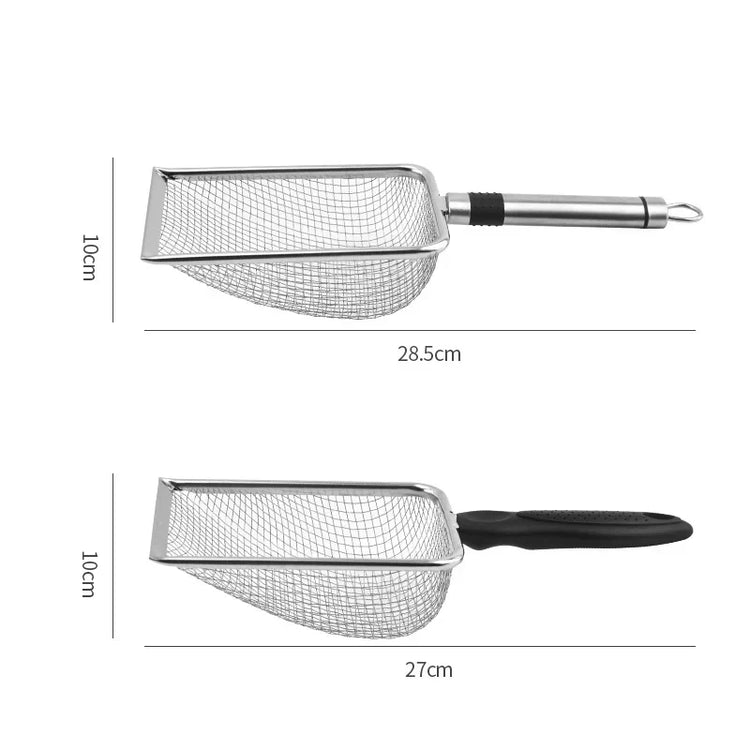 Cat Litter Scoop | 1Pc Metal Aluminum Alloy Poop Shovel | Durable Stainless Steel Long Handle Pet Cleaning Tool