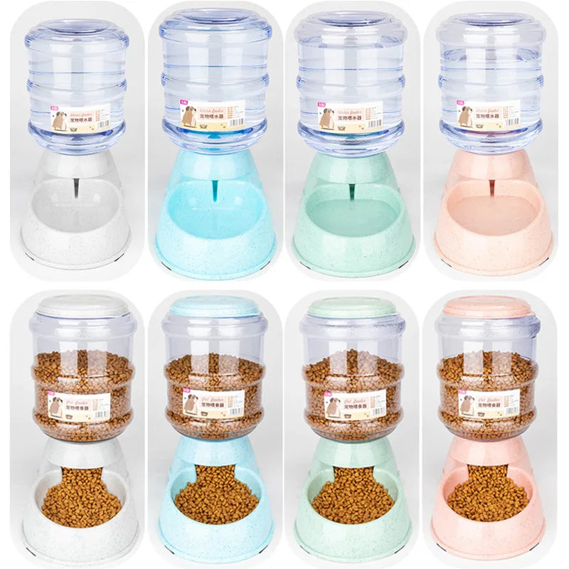 Large Capacity Pet Feeder Bowls for Small Dog | Food Bowl | Automatic Water Dispenser | Cat Bowls | Pets Feeding Bowls | Drink Water Bowl