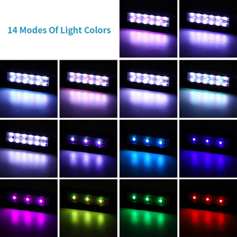 LED Aquarium Light with Timer – Full Spectrum USB Fish Tank Lamp for Aquatic Plants