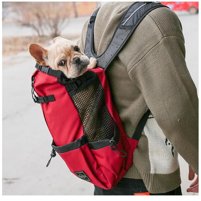 Breathable Outdoor Pet Carrier Backpack – Hiking & Travel Mesh Backpack for Dogs