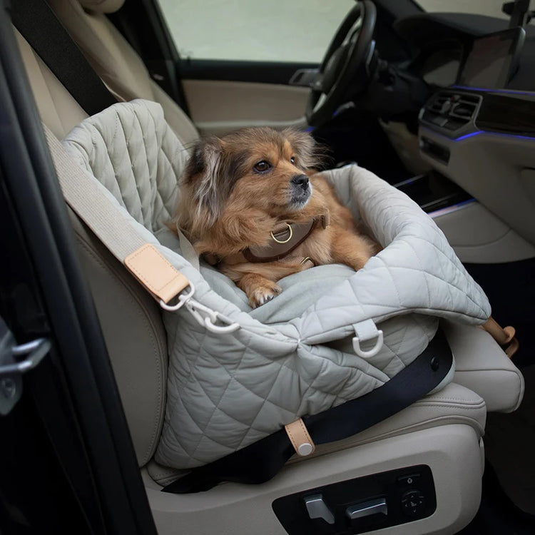 Safe Car Dog Carrier Bag – Breathable Cotton Kennel for Small Dogs and Cats Travel