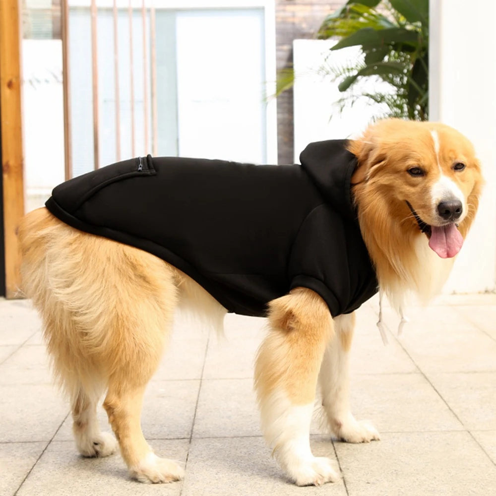 Winter Pet Clothes Dog Warm Hoodies Thermal Big Dog Coat Puppy Clothing For Small Medium Dogs Puppy Vest Jacket With Pockets