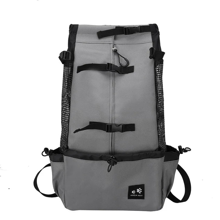 Strong Nylon Dog Carrier Backpack – Breathable Outdoor Travel Backpack for Small & Medium Dogs