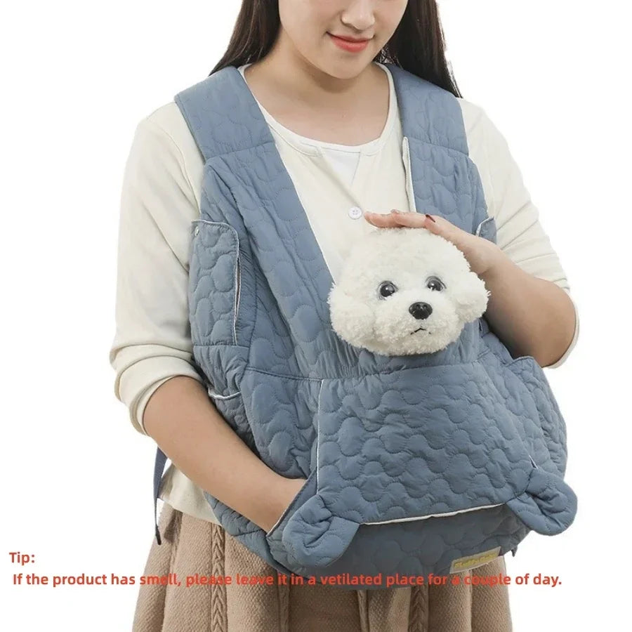 Waterproof Windproof Pet Chest Bag – Breathable Dog and Cat Carrier Backpack for Small Pets