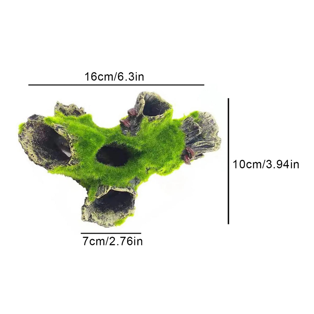 Resin Wood Aquarium Decoration – Natural Tree Trunk Fish Tank Ornament for Hiding and Landscaping
