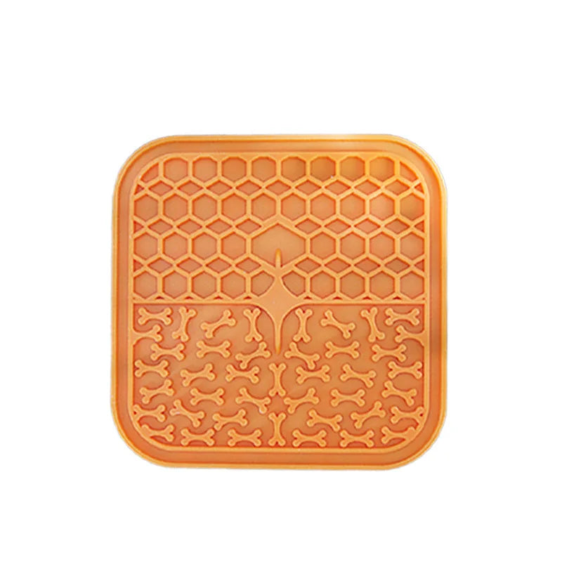 Silicone Pet Licking Mat for Cats/Dogs | Anti-Choking Slow Food Bowl | Bath Distraction Plate | Pet Supplies Cutlery