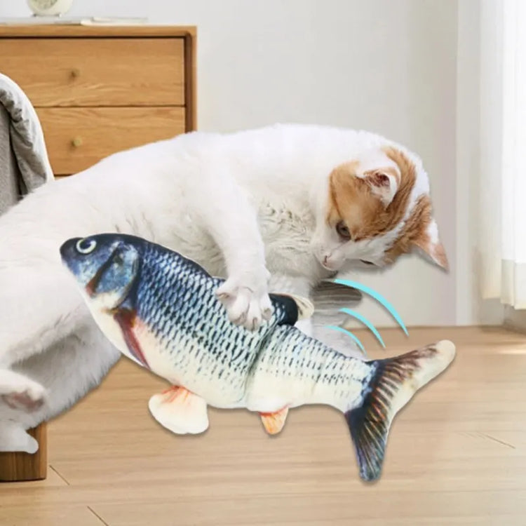 Cat/Dog Toy – USB Charging Electric Floppy Fish | Simulation Interactive Pet Chew Toy | Teeth Grinding & Training Play Toy