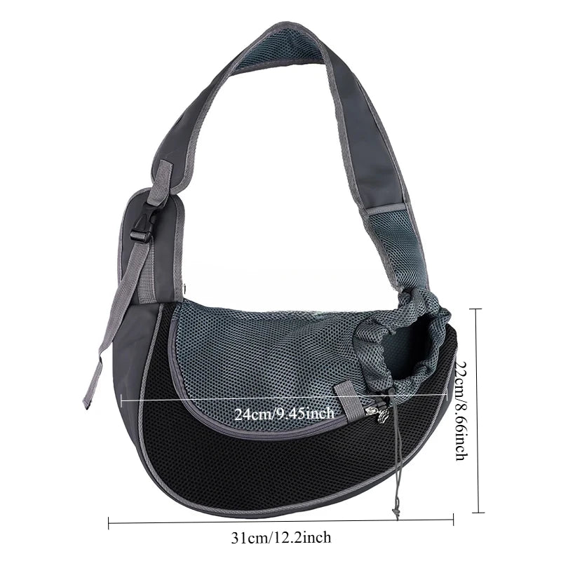 Breathable Pet Carrier Backpack – Travel Tote Shoulder Bag for Cats and Medium Dogs