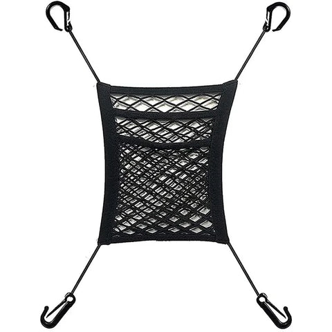 Dog Car Net Barrier with Storage Bag – Rear Seat Safety Fence for Pets and Kids