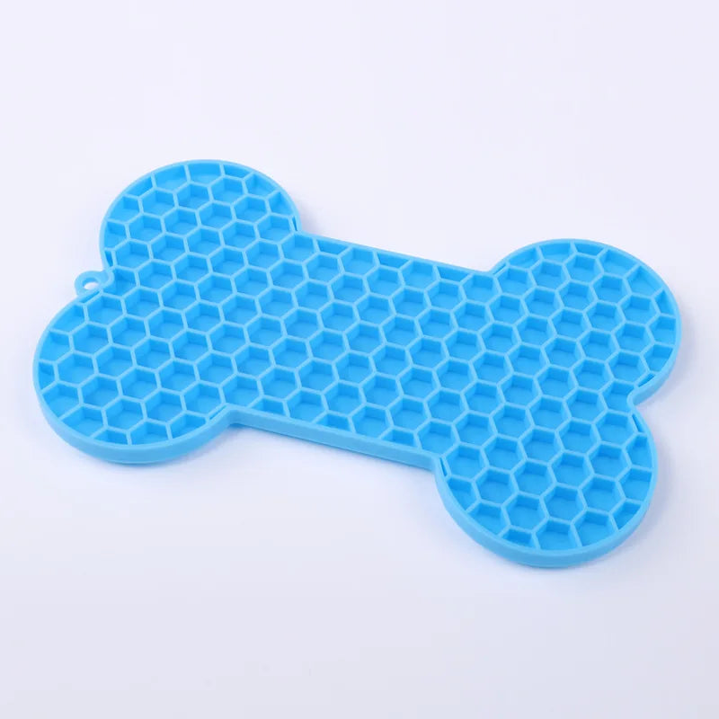 Silicone Pet Licking Mat for Cats/Dogs | Anti-Choking Slow Food Bowl | Bath Distraction Plate | Pet Supplies Cutlery