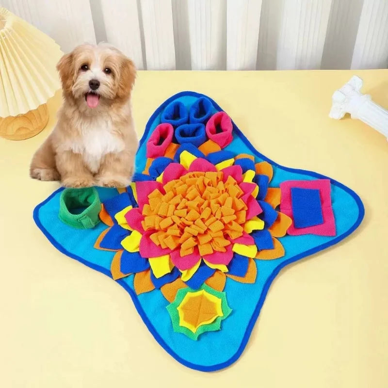 Pet Sniffing Training Mat for Dogs & Cats – Interactive Slow Feeder, Stress Relief Blanket, Bite-Resistant & Eco-Friendly