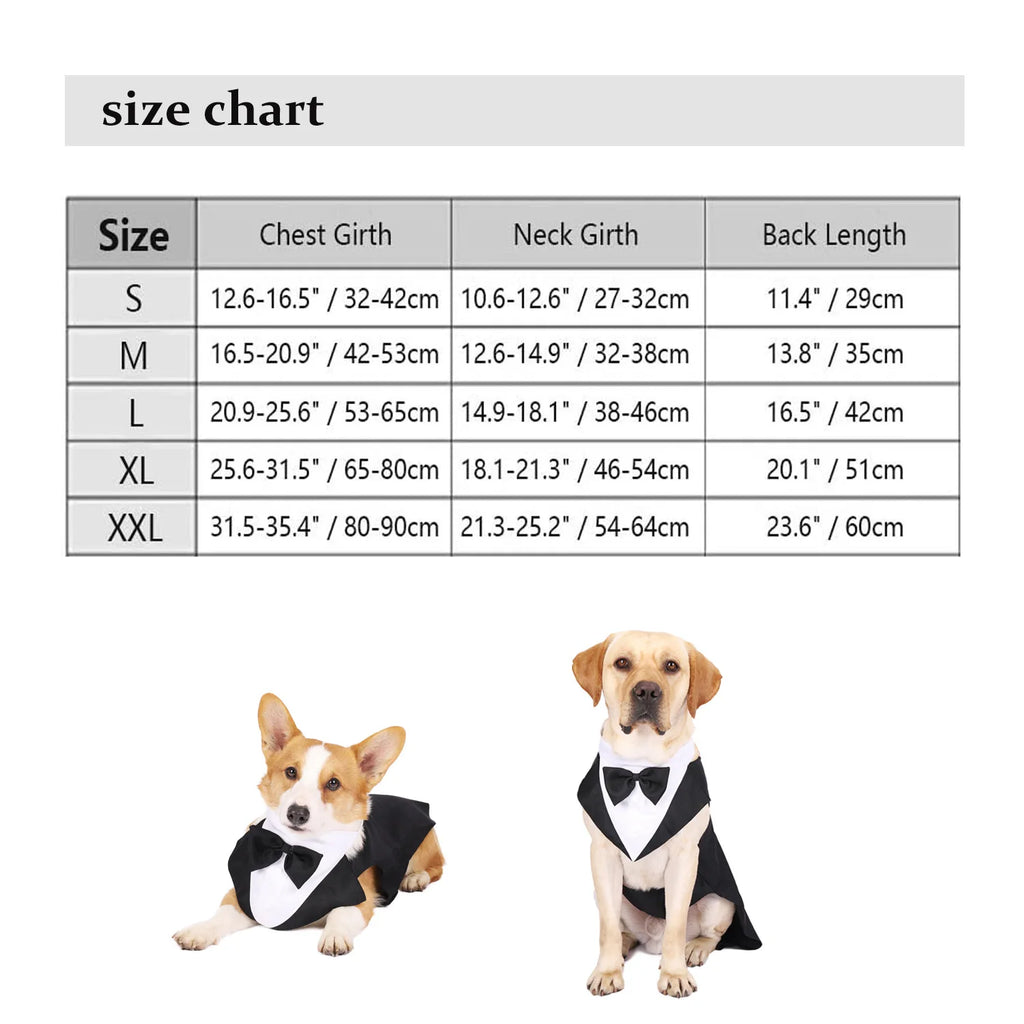 Pet Dog Clothes Fashion Party Show Formal Suit Tie Bow Shirt Wedding Tuxedo Halloween Dress