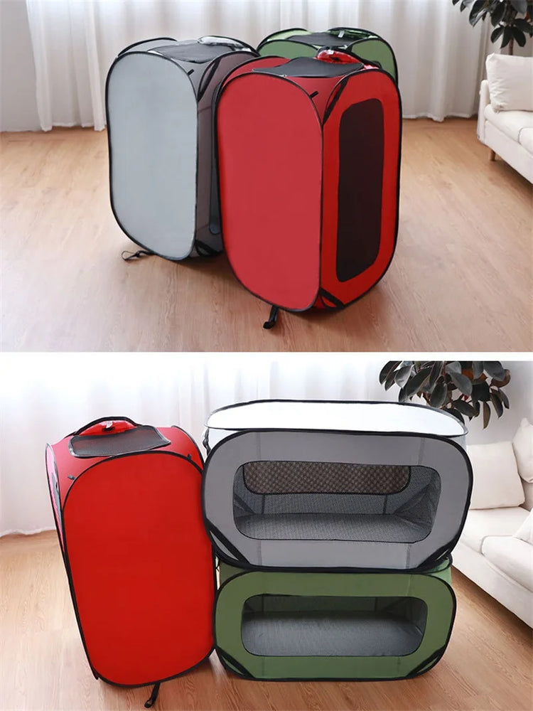 Portable Large Dog Bed Pop-Up Kennel – Indoor Outdoor Crate for Pets, Car Seat Kennel & Cat Bed