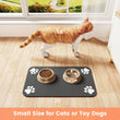 Pet Feeding Mat-Absorbent Pet Placemat for Food and Water Bowl | Waterproof Rubber Backing | Quick Dry Water Mat for Dog/Cat