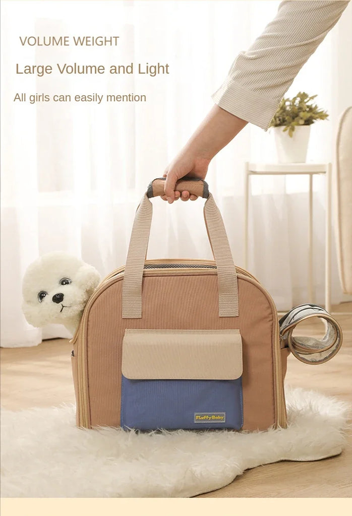 Pet Carrier Bag for Cats Travel Backpack/Transport for Dogs | Expandable Tunnel & Shoulder Strap Options