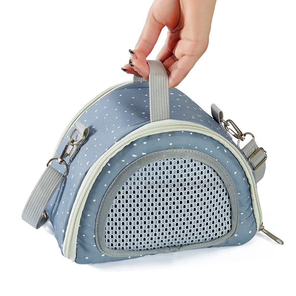Portable Breathable Small Pet Carrier Bag – Travel Backpack for Hamsters, Guinea Pigs, Rabbits, Reptiles, and More
