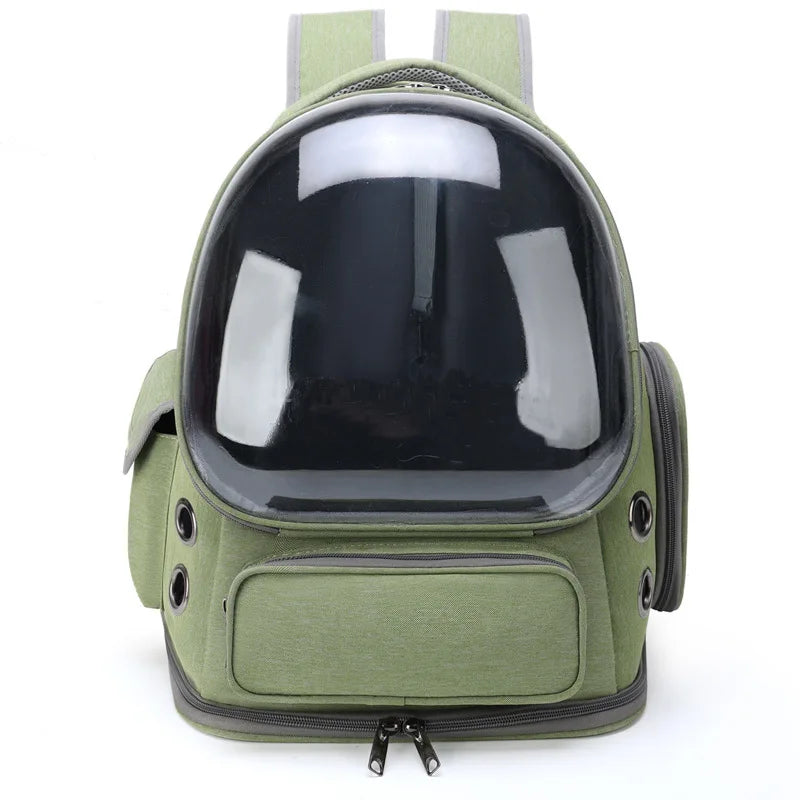Transparent Pet Carrier Bag | Travel Backpack for Cats/Small Dogs | Breathable Outdoor Tote