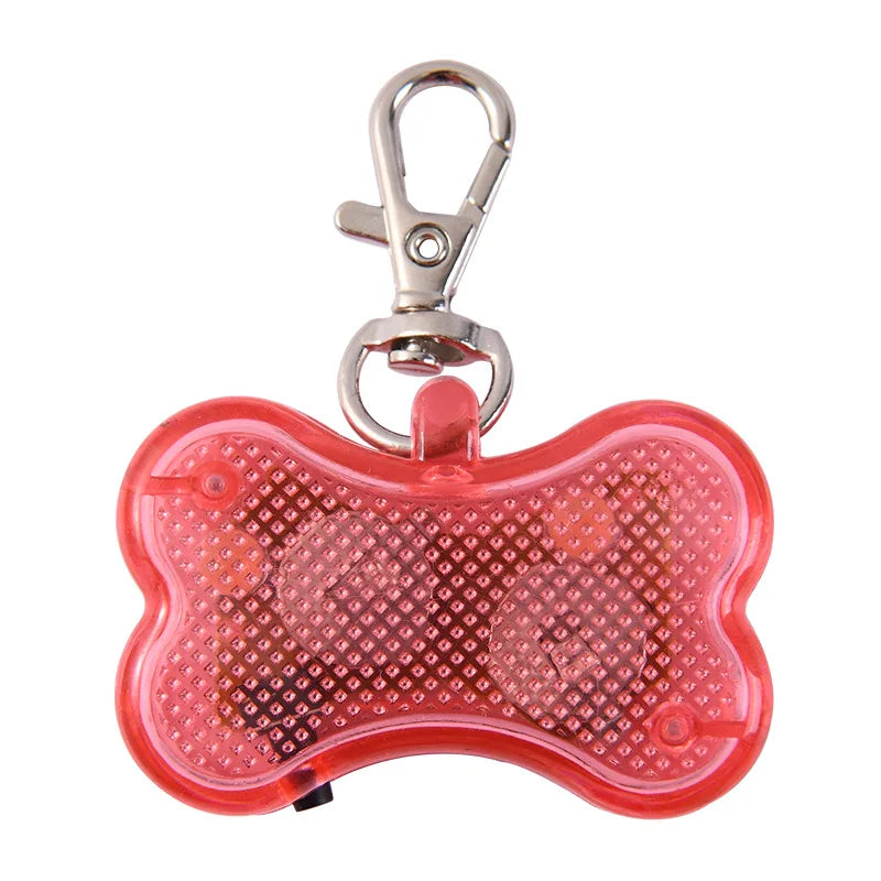 LED Luminous Dog Tag Pendant – Glow in the Dark Safety Collar Accessory for Dogs and Cats