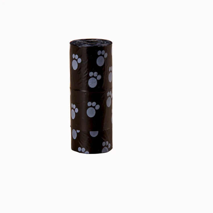 Dog Poop Bags Pet Waste Garbage Bags Unscented 15 Sheets Per Roll Outdoor Carrier Holder