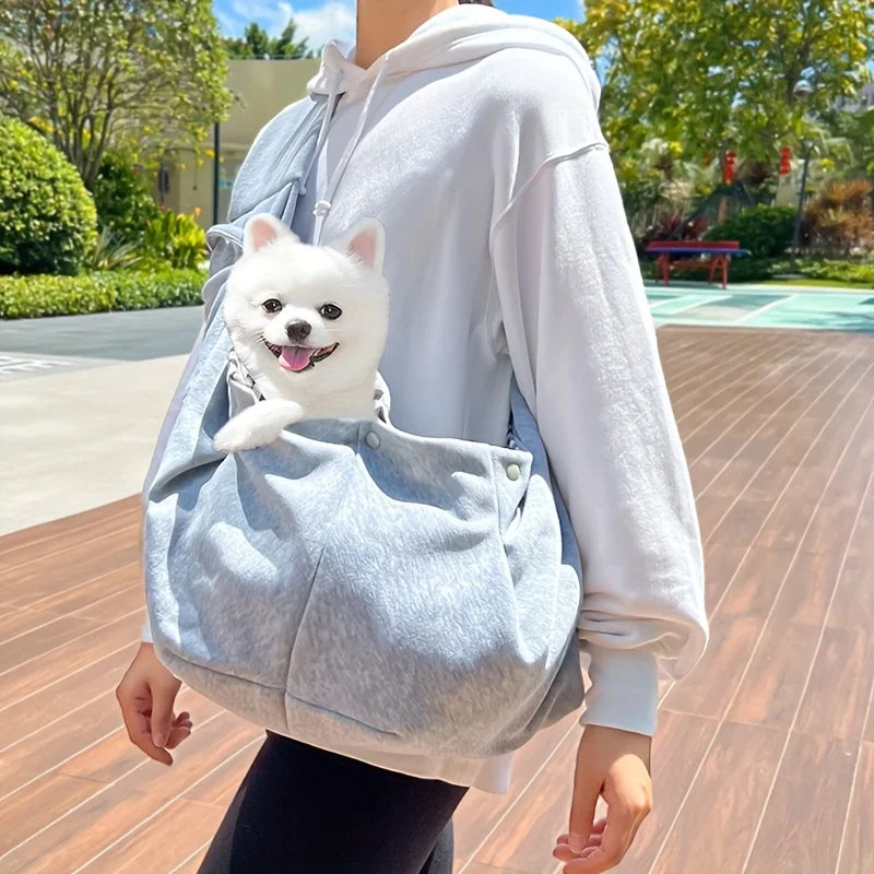 Portable Pet Shoulder Sling Carrier – Breathable Travel Bag for Small Dogs & Cats up to 7.5kg
