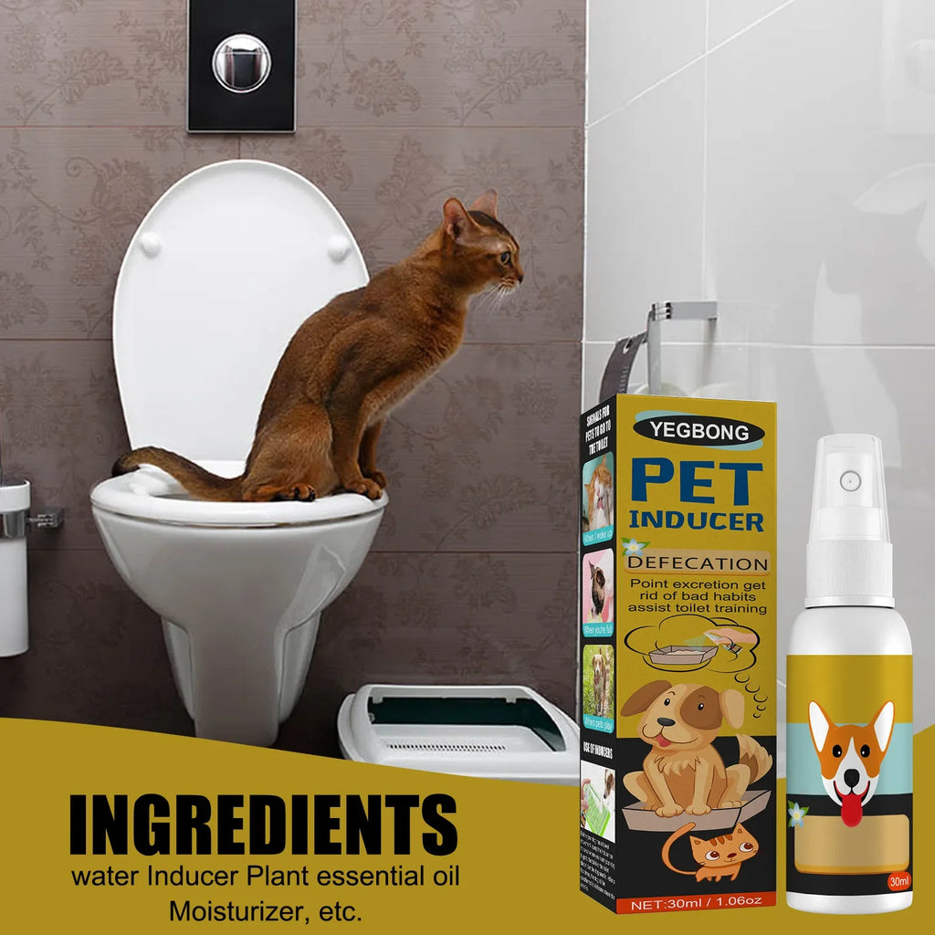 Dog & Cat Potty Training Spray – Pet Toilet Training Aid for Puppies, Kittens & Indoor/Outdoor Use