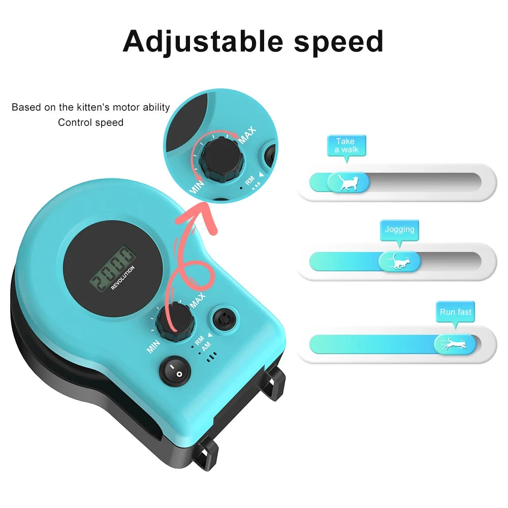 Cat Running Wheel Interactive Toy – Adjustable Speed Treadmill for Indoor Cats