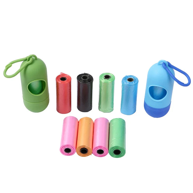 Dog Poop Bags with Dispenser and Leash Clip – Mildly Scented Waste Bags for Easy Cleanup