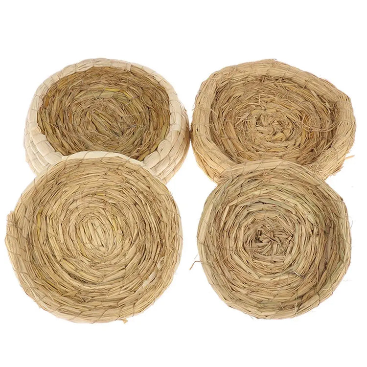 Natural Handmade Straw Bird Nest – Parrot & Pigeon House | Cozy Cage Bedroom for Small Birds & Pets