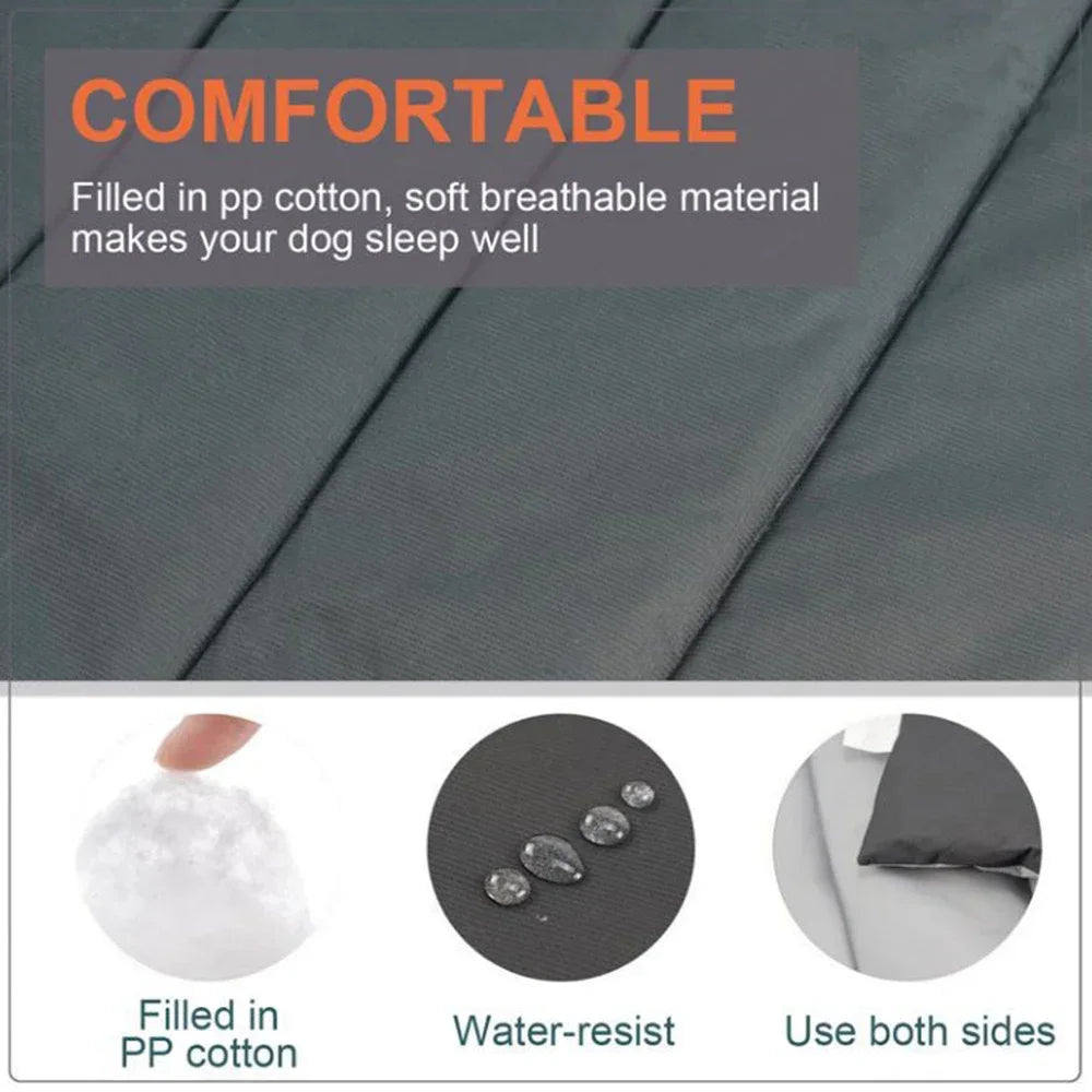 Portable Waterproof Dog Bed – Foldable Outdoor Pet Mat with Carry Bag for Cats & Dogs, Non-Slip Travel Camping Pad