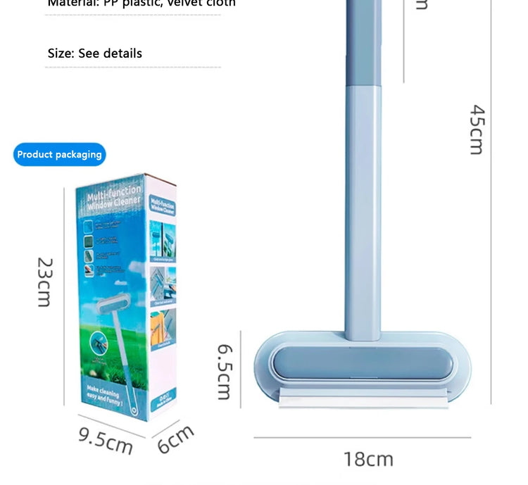Multifunctional Pet Hair Remover Brush | Long Handle Fur Cleaner for Carpet, Sofa & Clothes | Manual Cat/Dog Hair Cleaning Tool