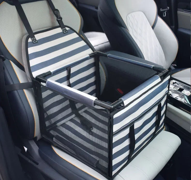 Waterproof Dog Car Seat Carrier – Portable Travel Basket for Small & Medium Pets, Hammock-Style Safety Seat