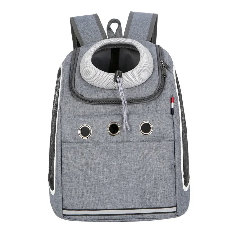 Portable Breathable Dog & Cat Carrier Backpack – Travel Pet Bag with Mesh Window and Adjustable Straps